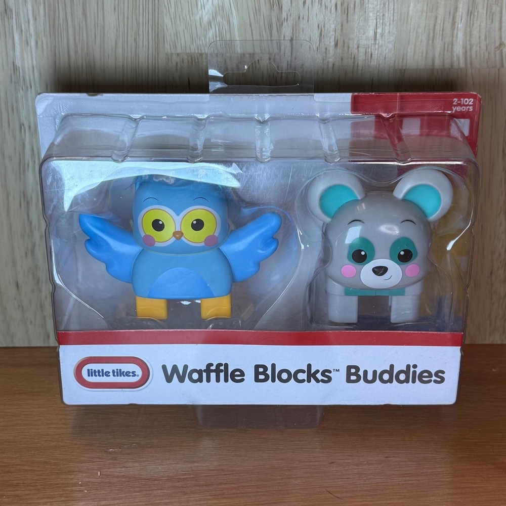 Little Tikes Waffle Blocks Buddies Owl Mouse Building‎ Toy New In Package